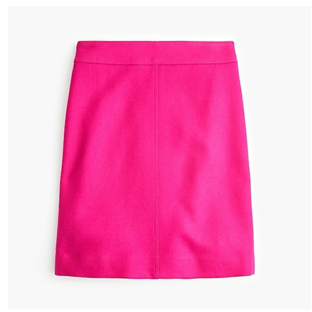 J.Crew Petite mini skirt in double-serge wool
